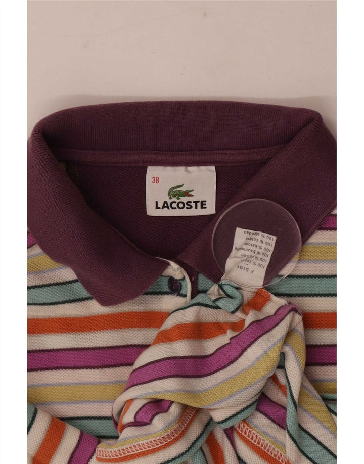 Lacoste Womens Regular Polo Shirt Størrelse 38 Medium Flerfarvet Stribet
