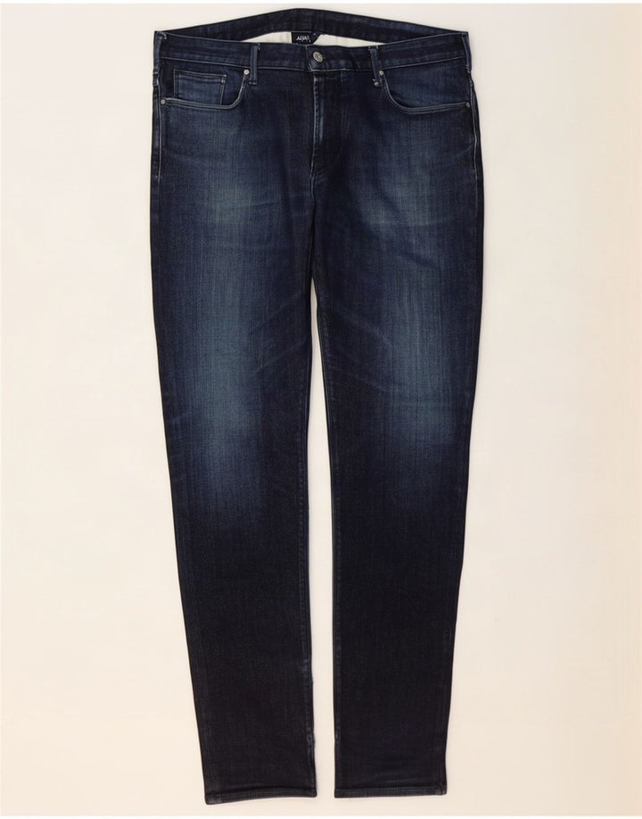Armani Herre Slim Jeans W38 L34 Marineblå Bomuld