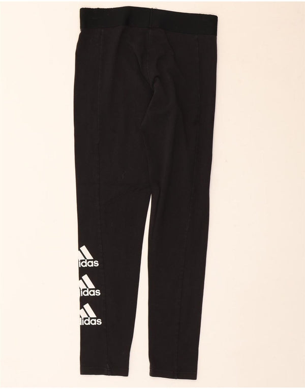 Adidas Graphic Leggings til kvinder UK 12/14 Medium Black