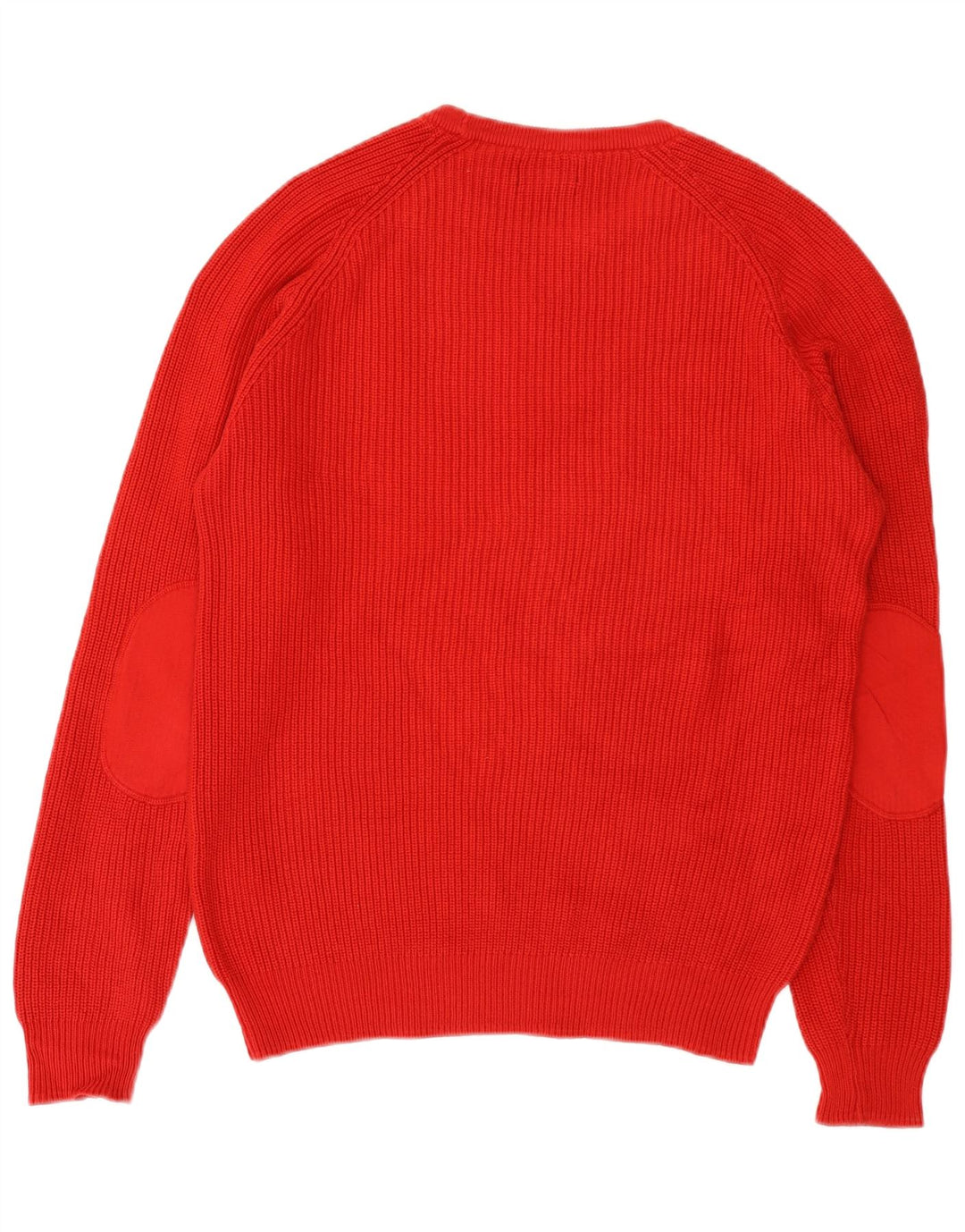 Zara Herre Boat Neck Jumper Sweater Stor Rød Bomuld