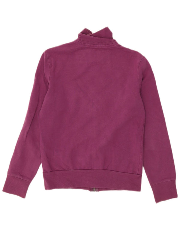 Replay Dame grafisk træningsdragt Topjakke UK 10 Small Purple Cotton