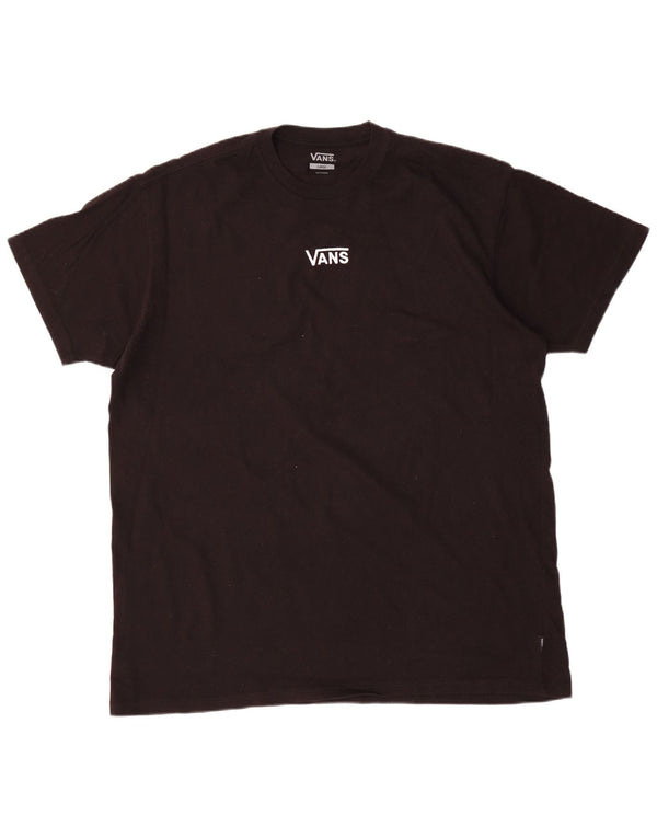 Vans Herre T-Shirt Top Stor Sort Bomuld