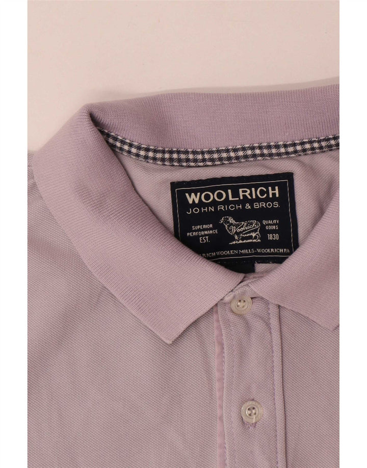 Woolrich Herre poloshirt Medium Lilla Bomuld