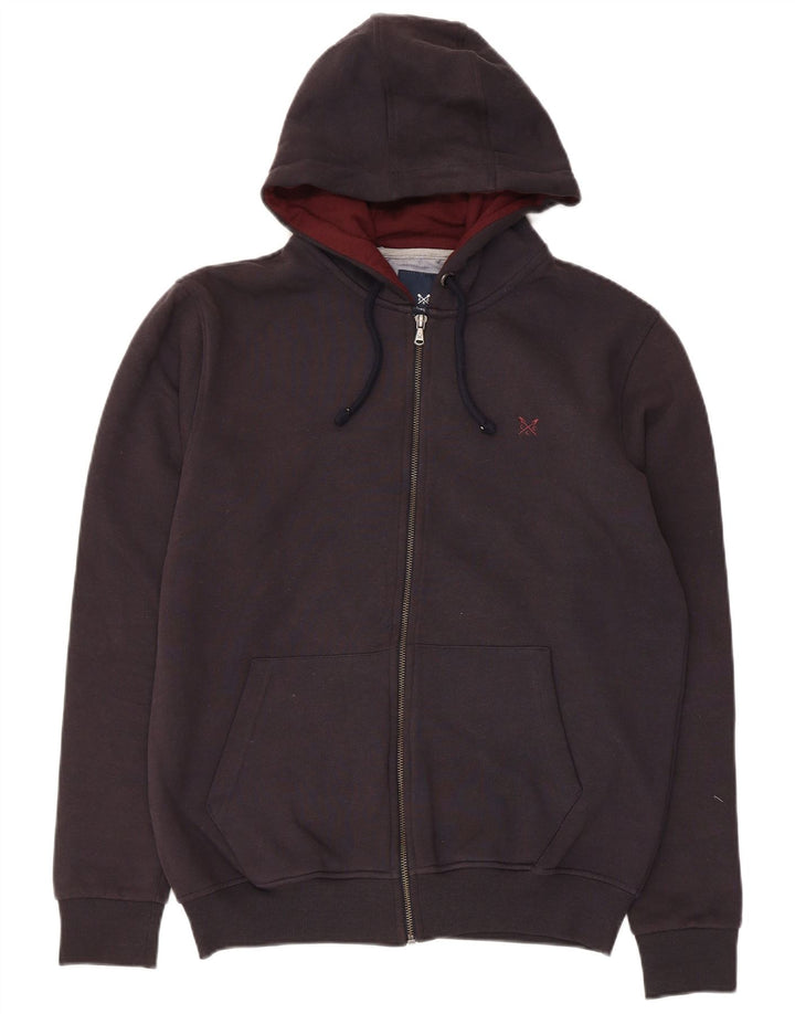 Crew Clothing Herre hættetrøje med lynlås lille marineblå polyester