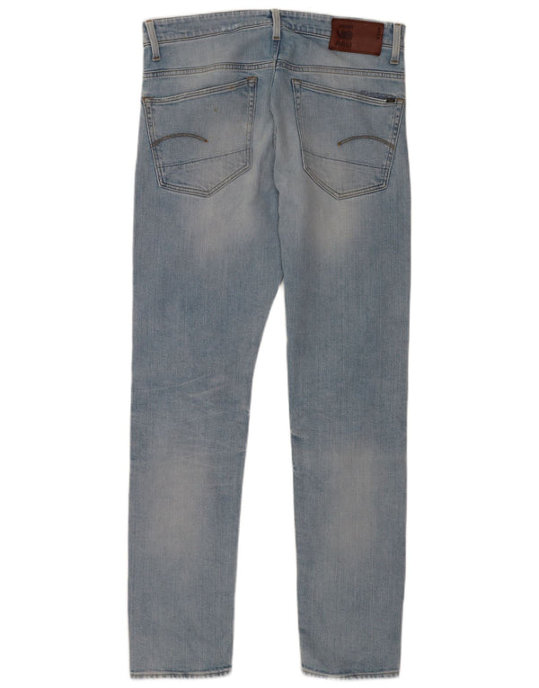 G-Star Herre 3301 Distressed Tapered Jeans W34 L34 Blå Bomuld