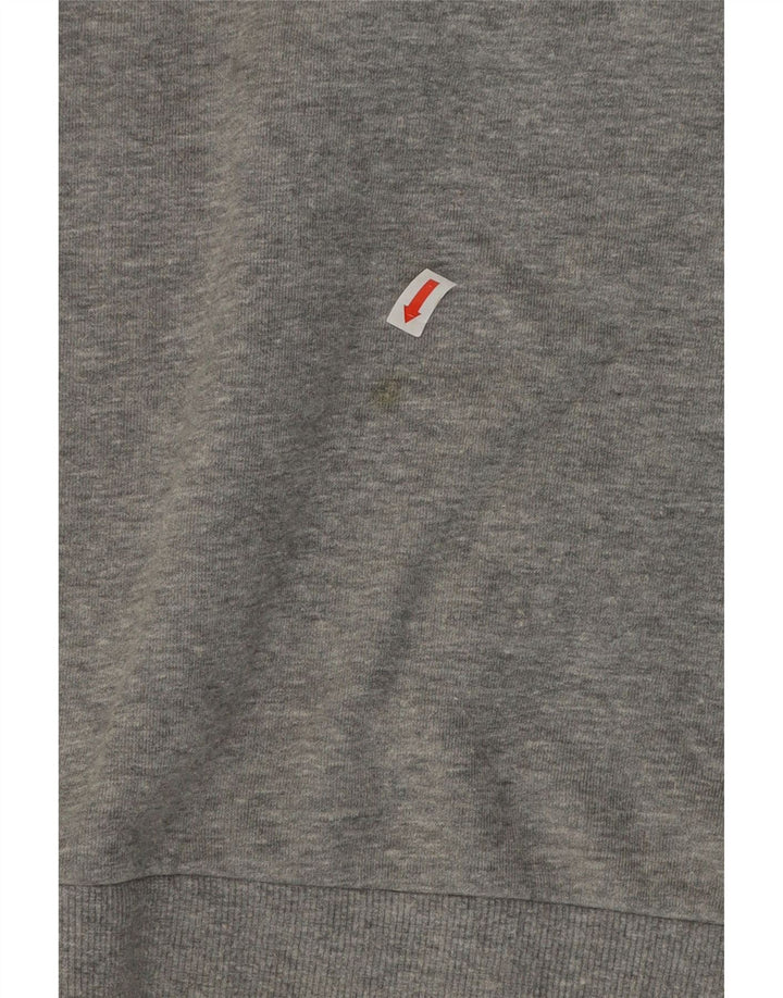 Jack & Jones Grafisk hættetrøje til mænd mellemgrå flækket bomuld