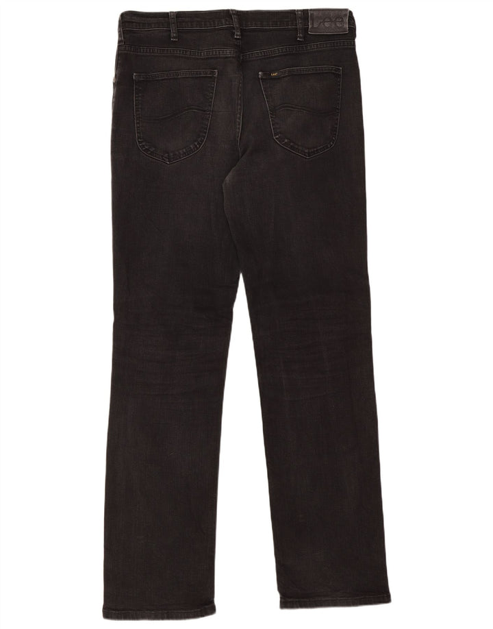 Lee Dame Brooklyn Straight Jeans W36 L34 Sort Bomuld