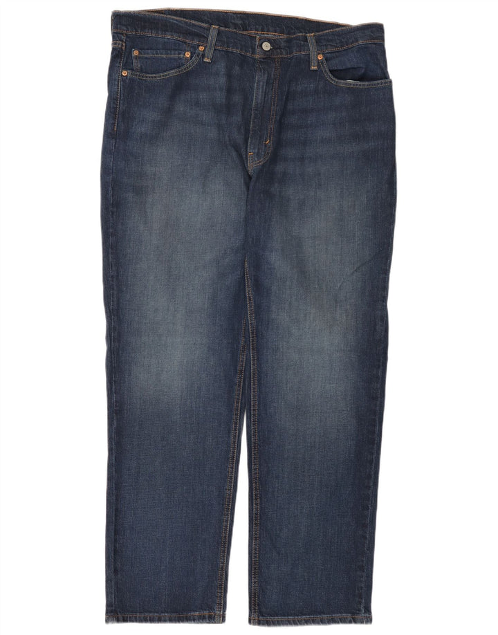 LEVI'S Herre 541 Straight Jeans W38 L32 Marineblå Bomuld