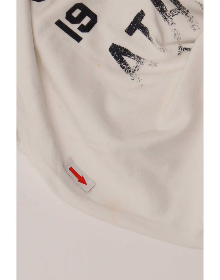 Superdry Grafisk T-shirt til mænd, medium hvid bomuld
