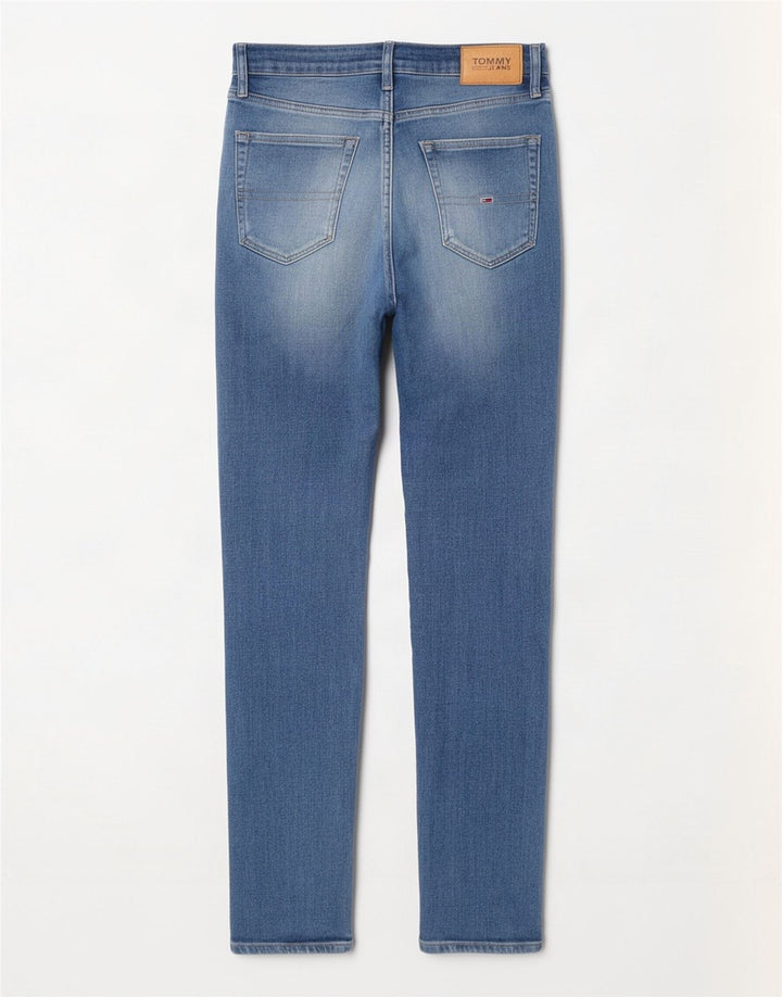 Tommy Hilfiger Herre Slim Jeans W30 L32 Blå Bomuld