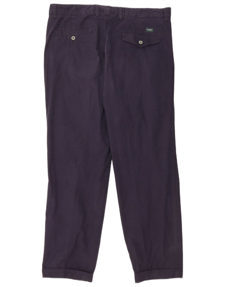 DOCKERS Herre Classic Fit Pegged Chino Bukser W36 L30 Marineblå Bomuld