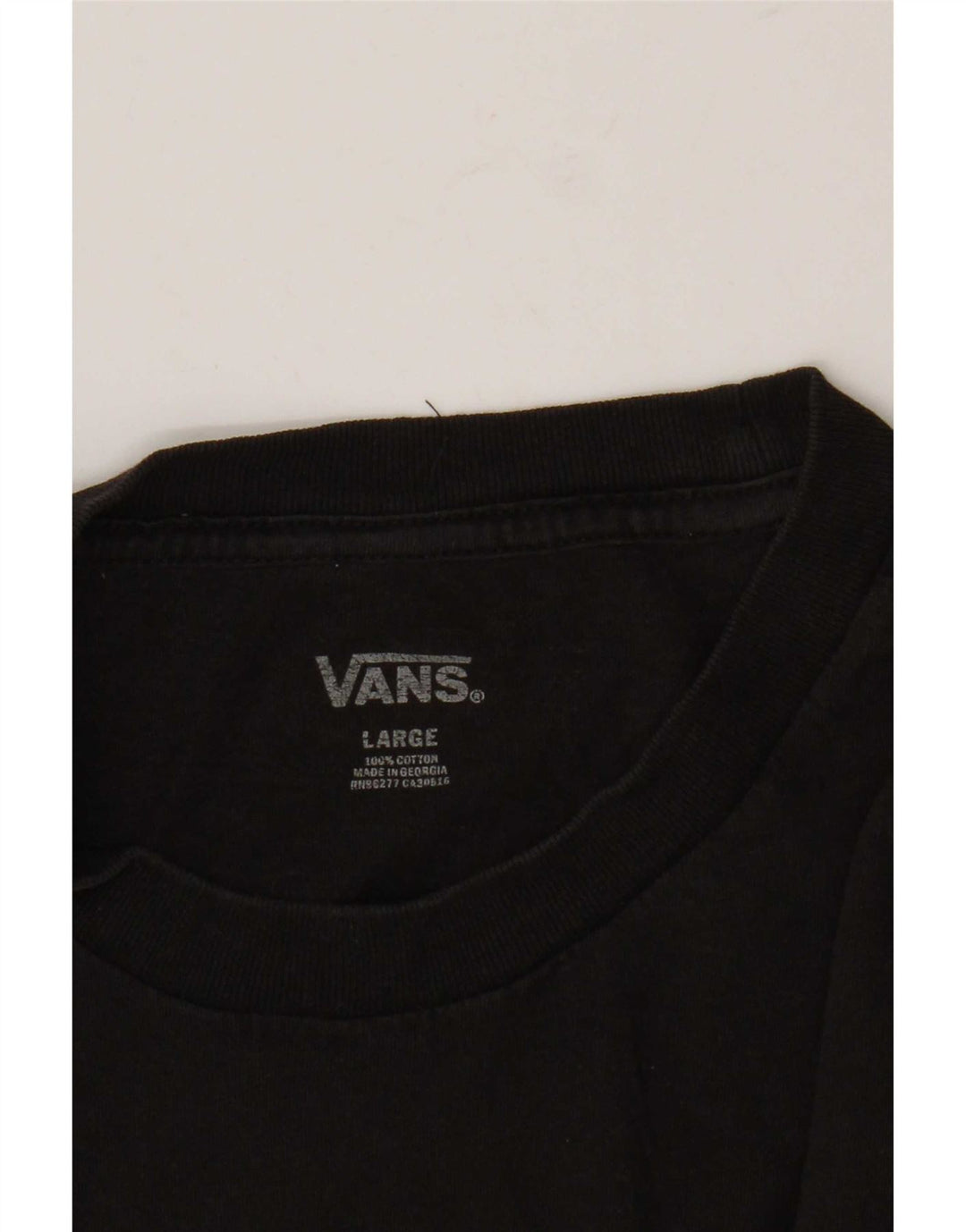 Vans Herre T-Shirt Top Stor Sort Bomuld