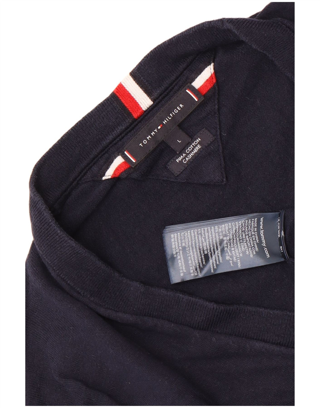 Tommy Hilfiger Herre Cardigan Sweater Stor Marineblå Bomuld