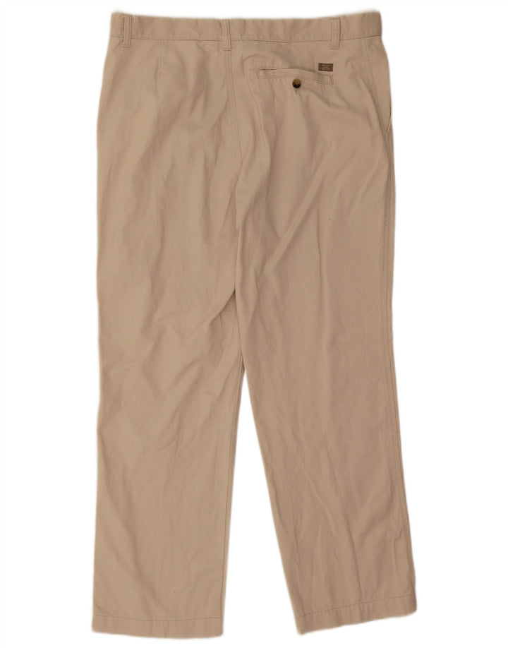 Marks & Spencer Herre Lige Regular Chino Bukser W36 L29 Beige Bomuld