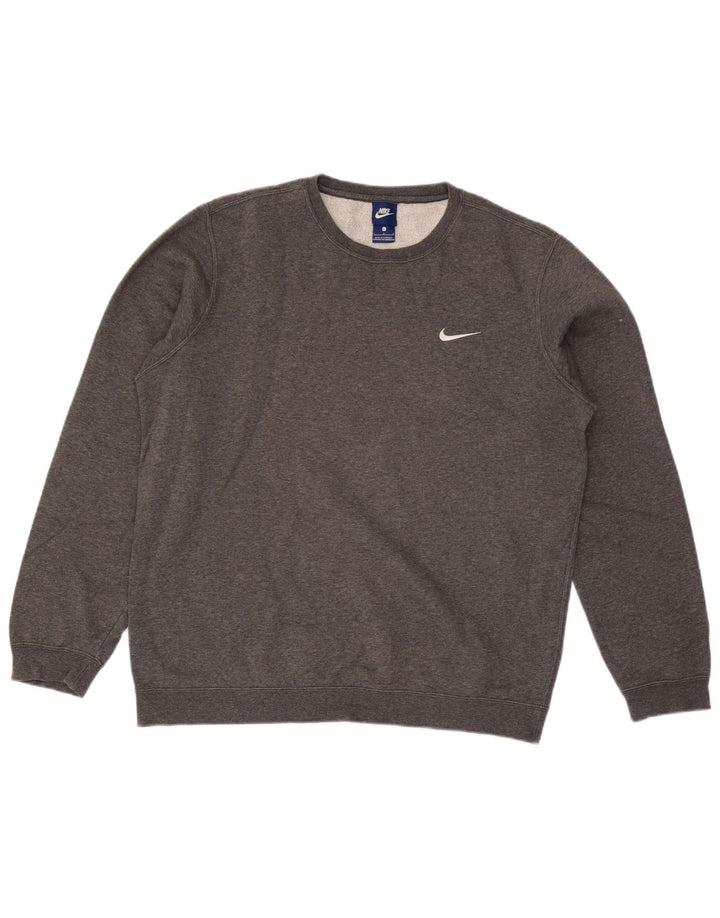 Nike Sweatshirt til mænd, stor grå bomuld