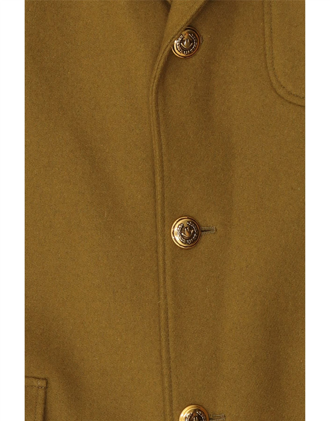 MOSCHINO Mens 3 Button Blazer Jacket UK 38 Medium Khaki Wool Vintage Moschino and Second-Hand Moschino from Messina Hembry 