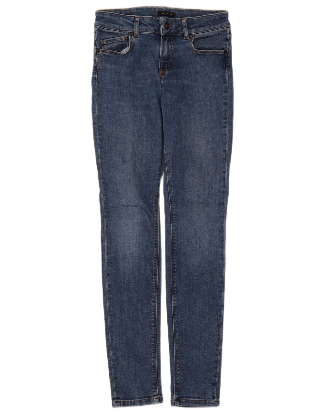 MASSIMO DUTTI Dame Skinny Jeans W26 L29 Blå Bomuld