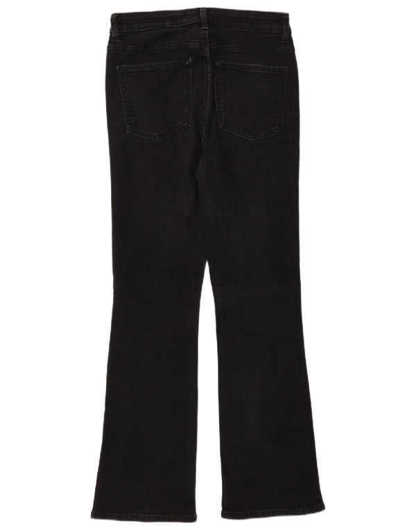 Marks & Spencer Dame Flared Jeans UK 10 Small W26 L30 Grå Bomuld