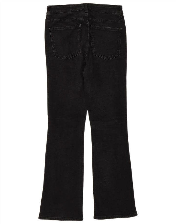 Marks & Spencer Dame Flared Jeans UK 10 Small W26 L30 Grå Bomuld