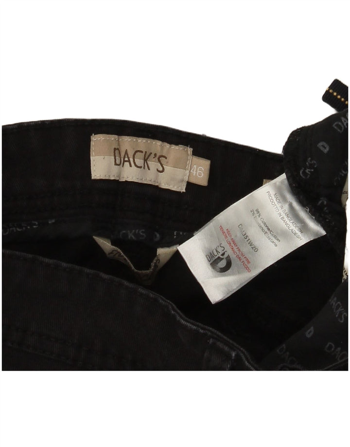 Dacks Slim Fit Straight Jeans til mænd IT 46 Small W30 L30 Sort Bomuld