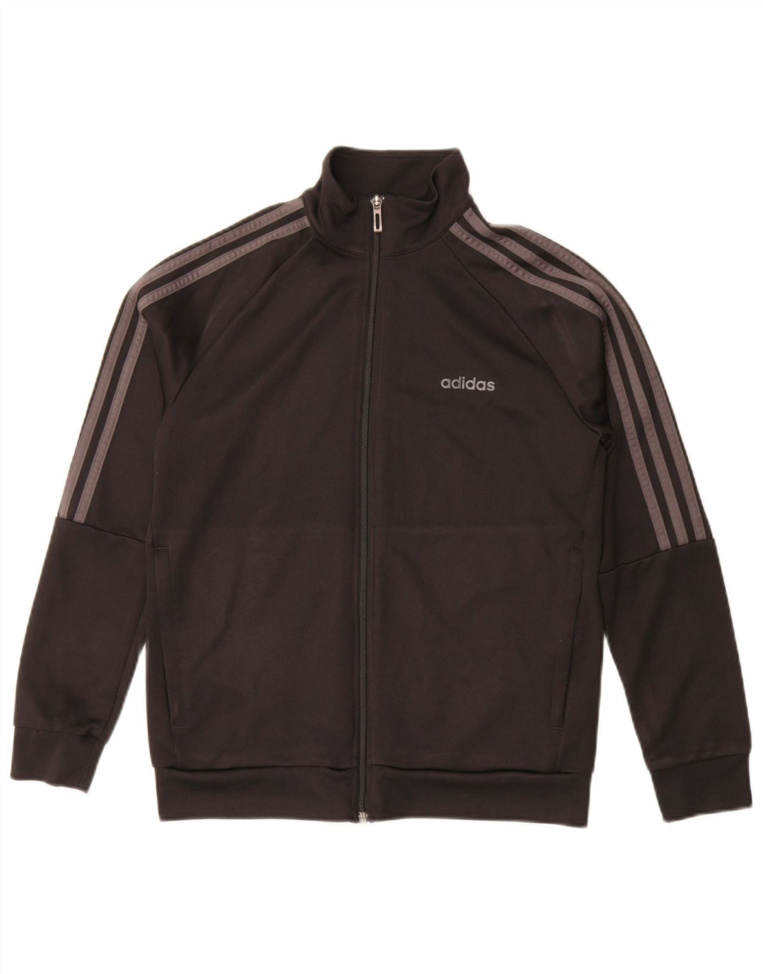 Adidas drenge Climalite træningsdragt topjakke 13-14 år sort polyester