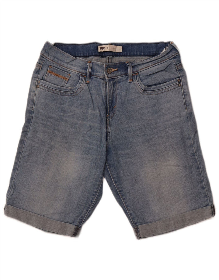 Levi's denimshorts til kvinder US 6 Medium W28 blå bomuld