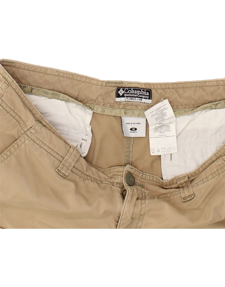 COLUMBIA Womens Cargo Shorts US 12 Large W34 Beige Cotton Vintage Columbia and Second-Hand Columbia from Messina Hembry 
