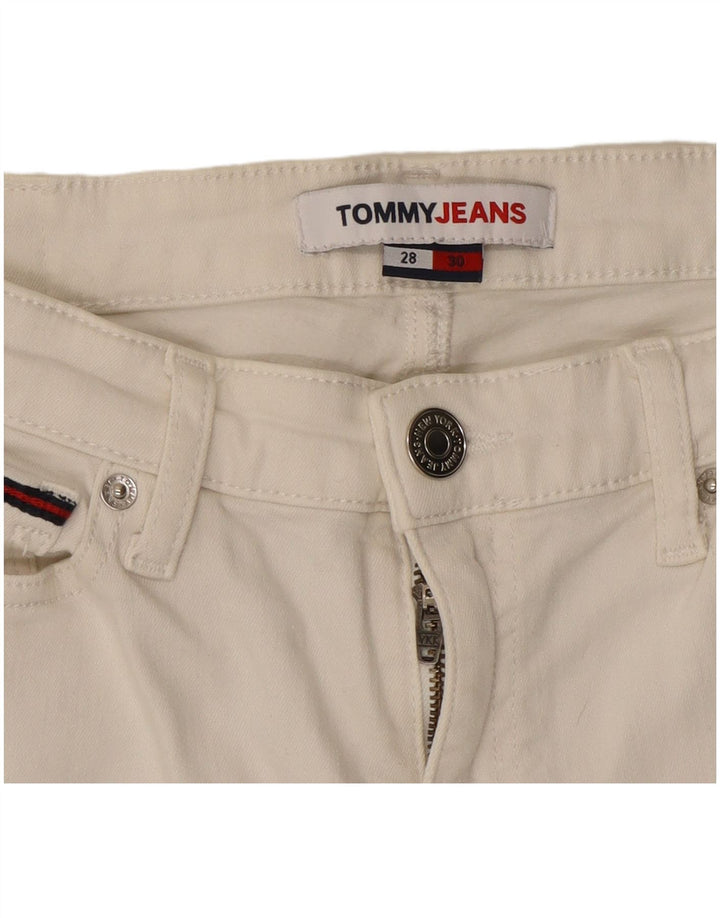 Tommy Hilfiger Kvinder Cropped Jeans W28 L25 Hvid Bomuld