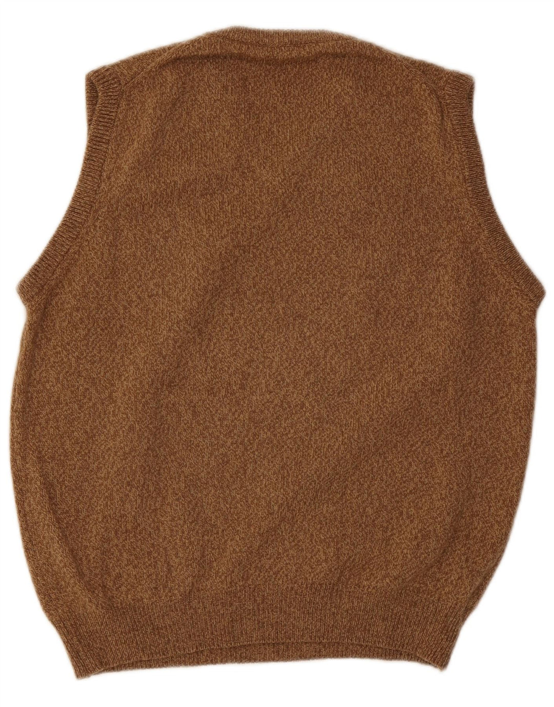 Henry Cottons Herrevest Tank Top Medium Brun Flecked Wool