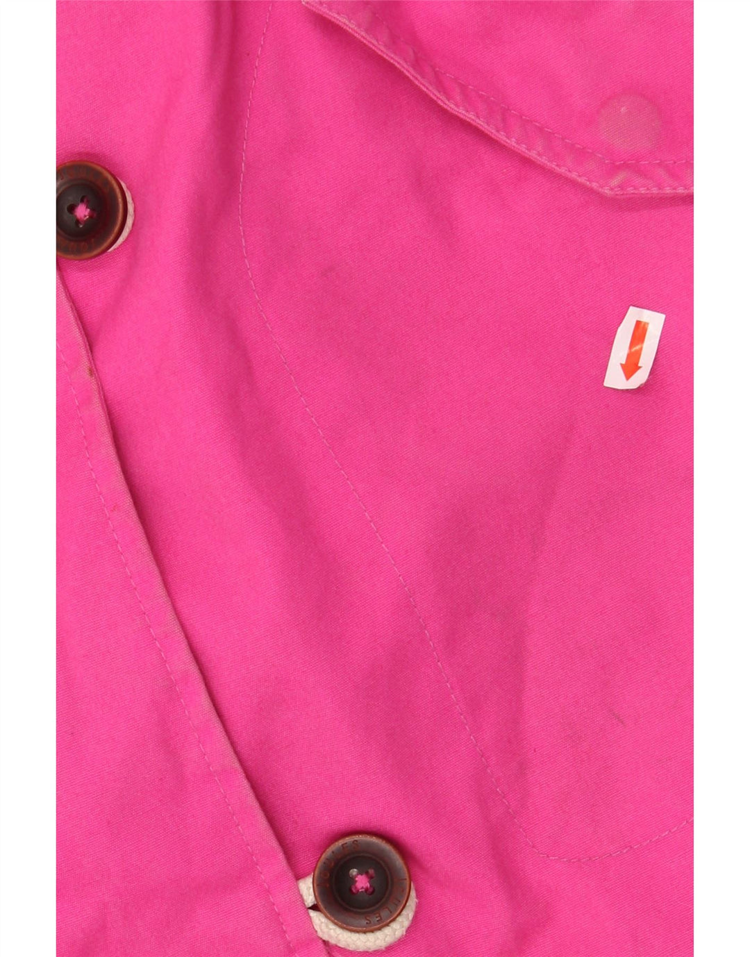 JOULES Regnjakke med hætte til kvinder UK 18 XL Pink Bomuld