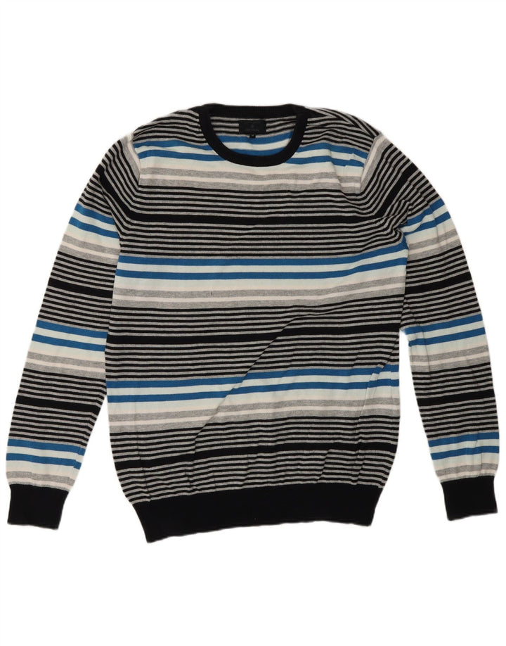 Jack & Jones Herre Crew Neck Jumper Sweater Medium Flerfarvet Stribet