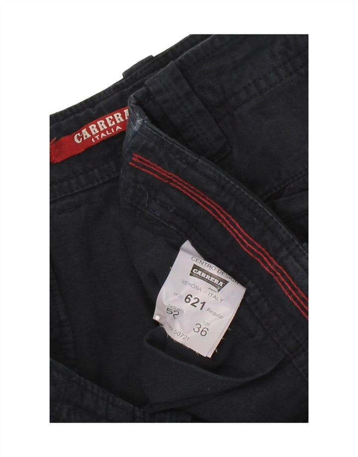 CARRERA Mens Chino Shorts W36 Large Navy Blue Cotton Vintage Carrera and Second-Hand Carrera from Messina Hembry 