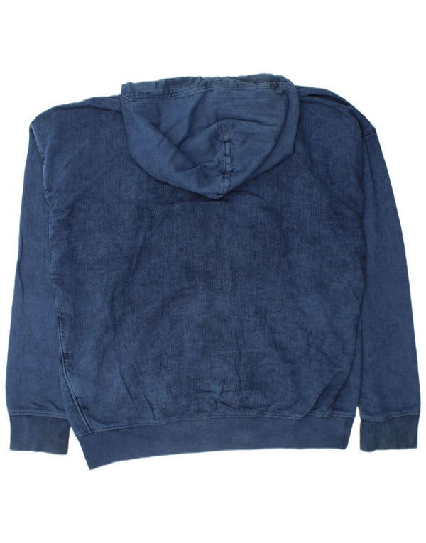 Diesel Mens Hoodie Jumper 2XL Navy Blue Cotton
