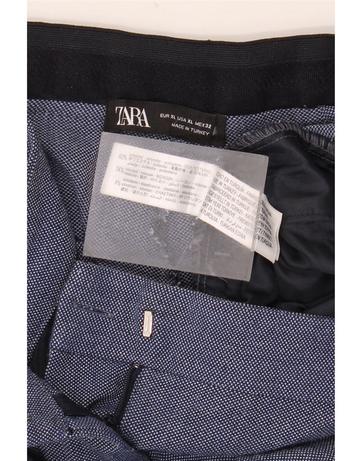 Marks & Spencer Dame Slim Suit Bukser XL W32 L28 Blå Polyester