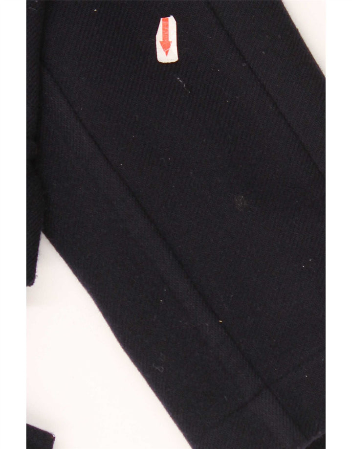 Barbour Herre Hooded Duffel Coat UK 36 Small Navy Blue Wool