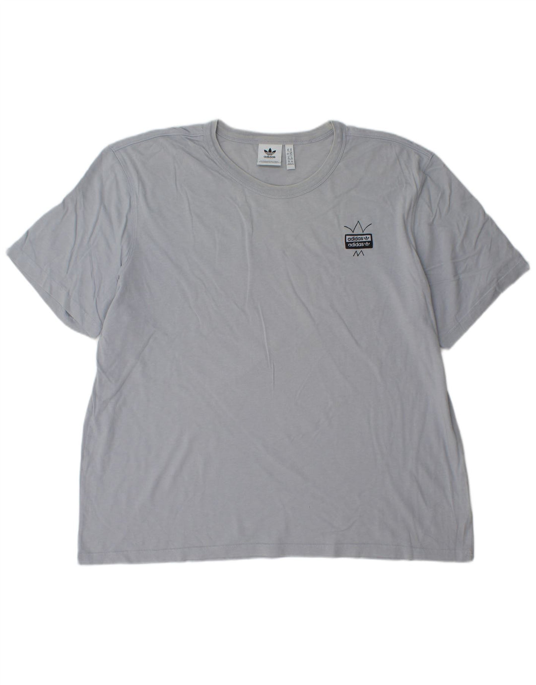 Adidas Herre grafisk T-shirt Top 2XL Blå Bomuld