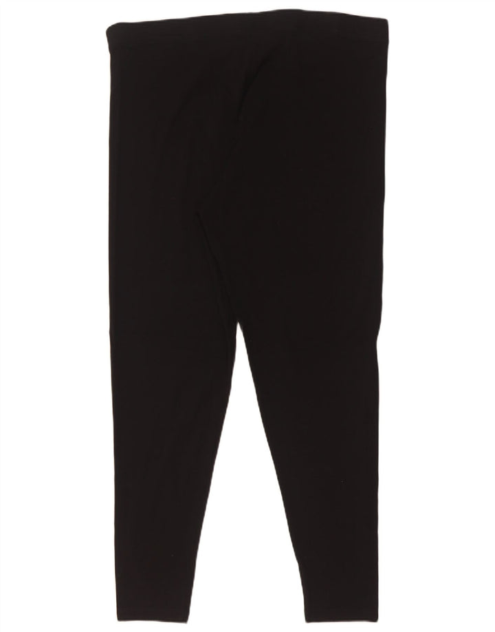 Marks & Spencer Dame Leggings UK 18 XL Sort Bomuld