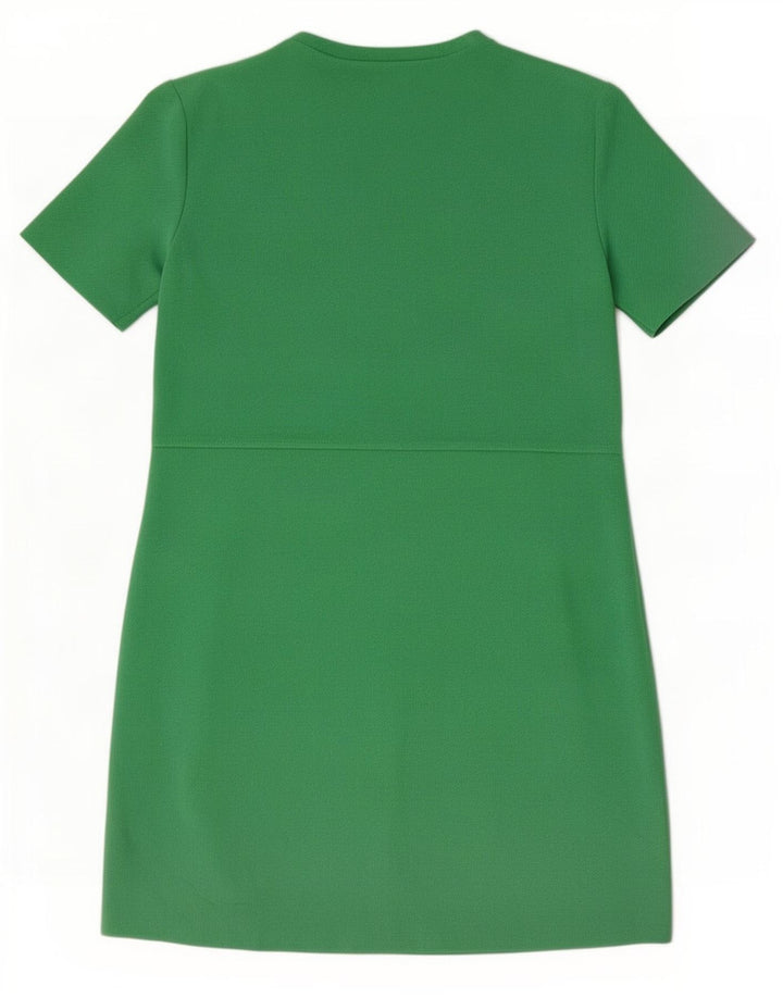 Zara Womens Sheath Dress UK 10 Small Green