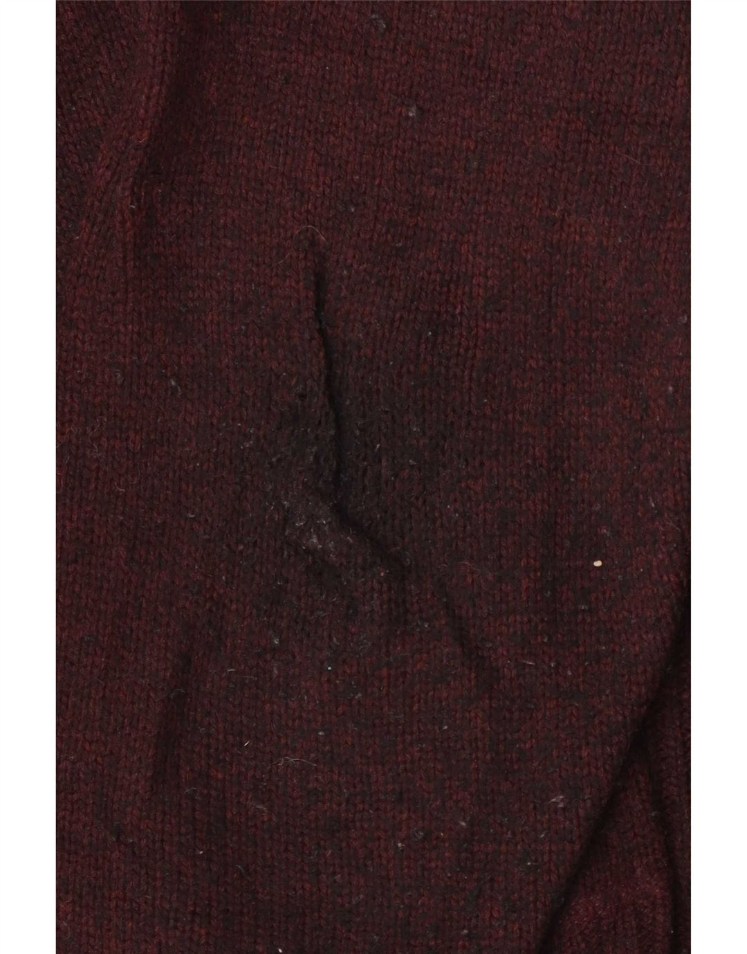 Marks & Spencer Herre sweater med lynlåshals Stor Bourgogne lammeuld