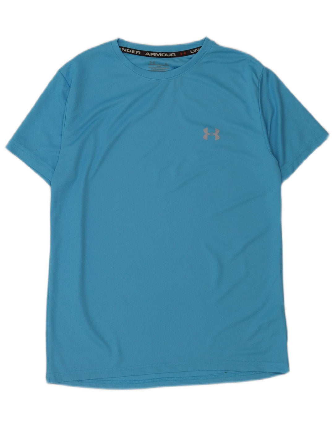 Under Armour Herre T-Shirt Top Lille Blå Bomuld