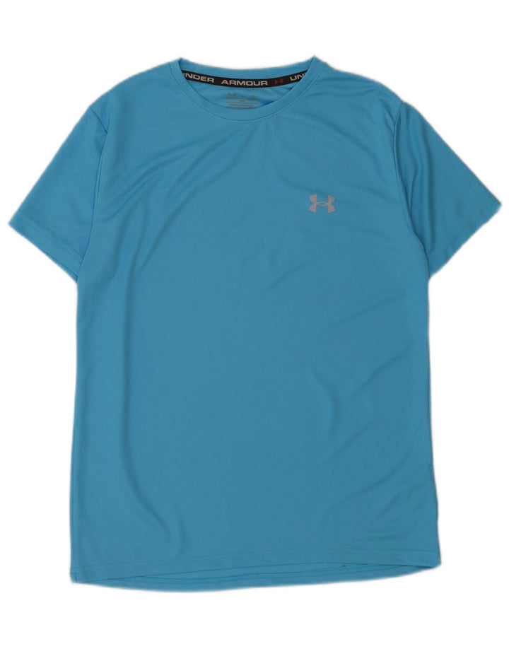 Under Armour Herre T-Shirt Top Lille Blå Bomuld