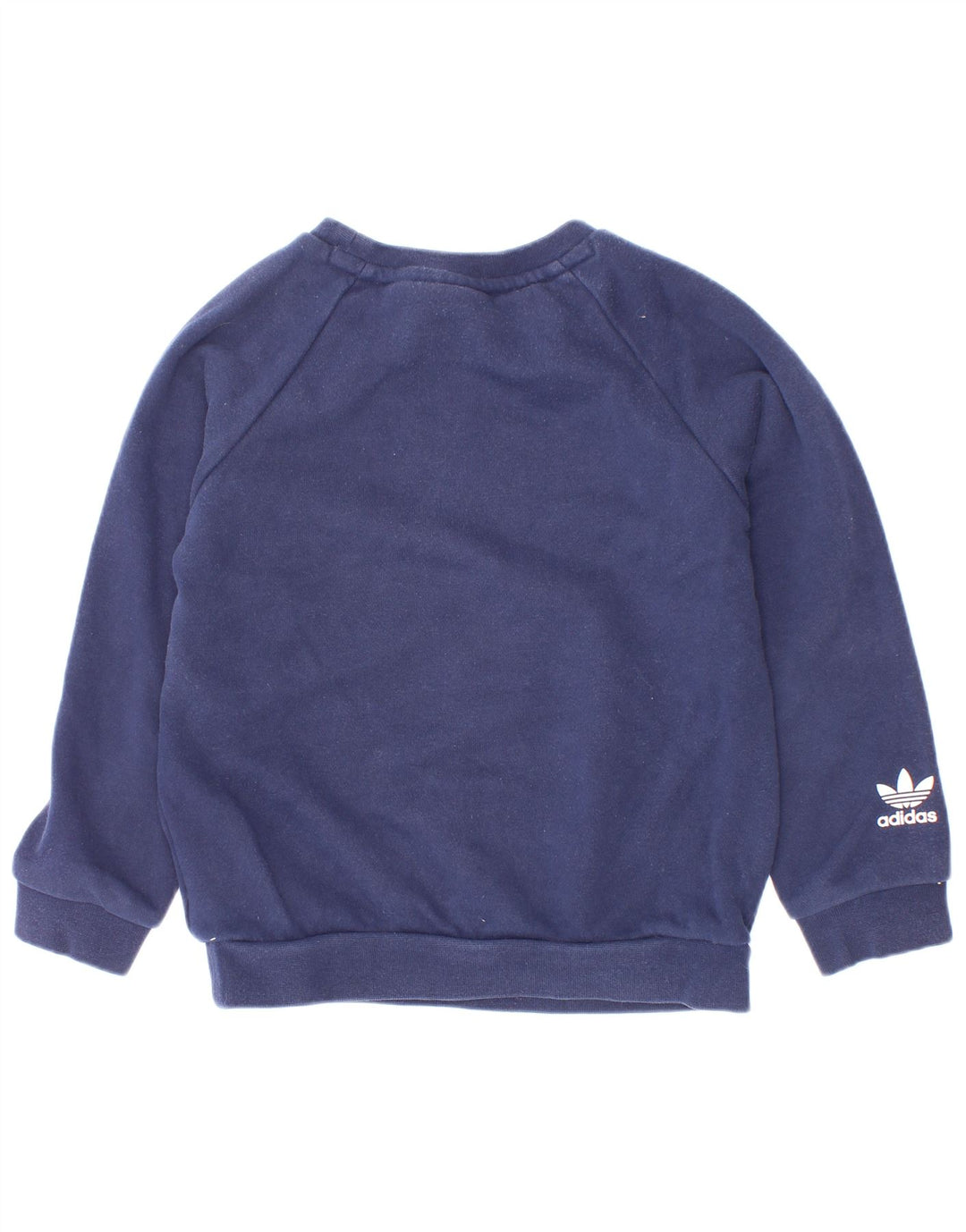 Adidas drenge grafisk sweatshirt trøje 3-4 år marineblå bomuld