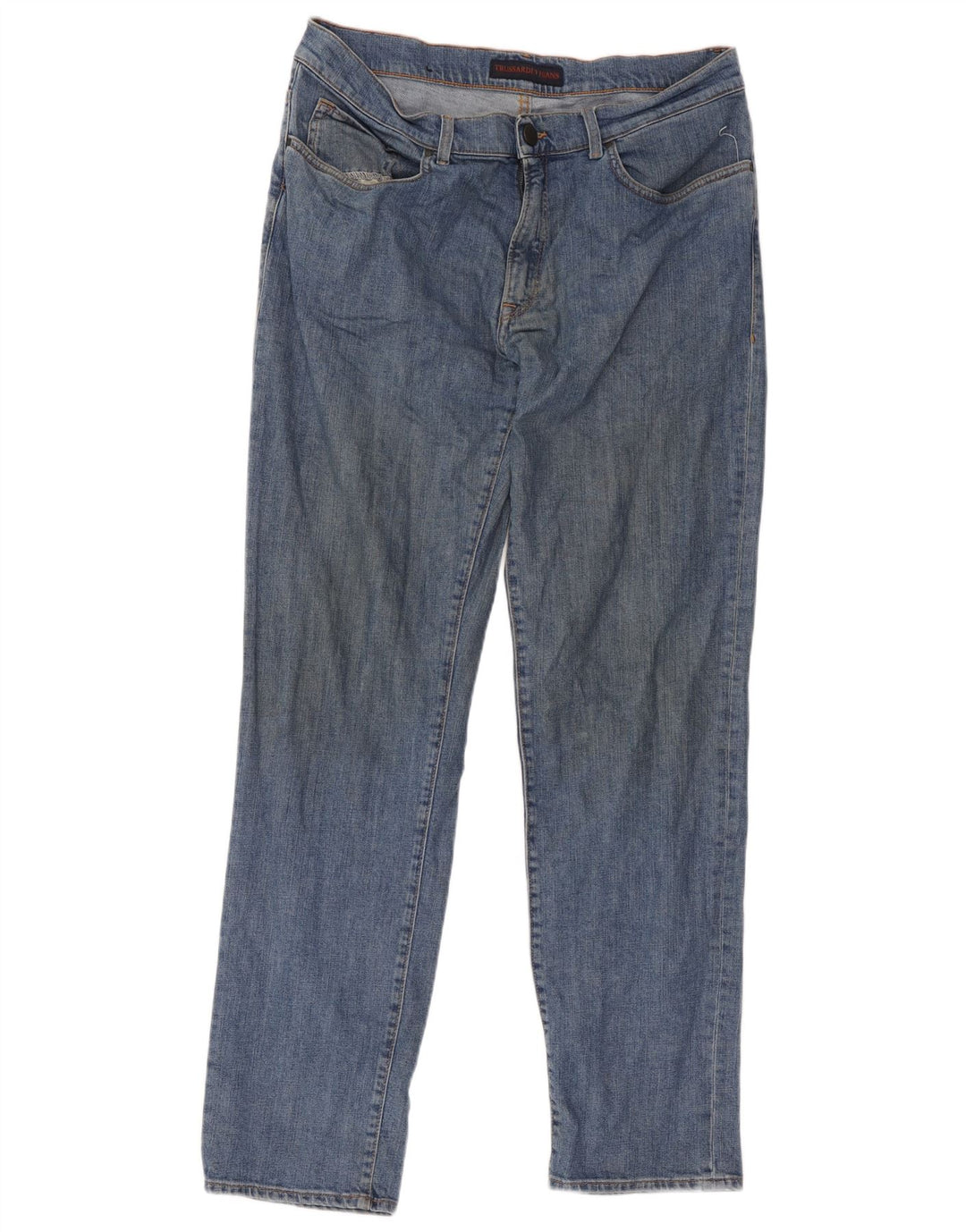 Trussardi Straight Jeans til mænd W36 L32 blå bomuld