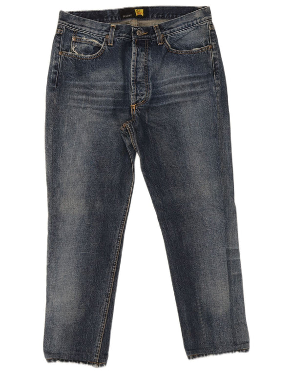 Roy Rogers Herre De Luxe Cropped Jeans IT 48 Medium W34 L26 Blå Bomuld