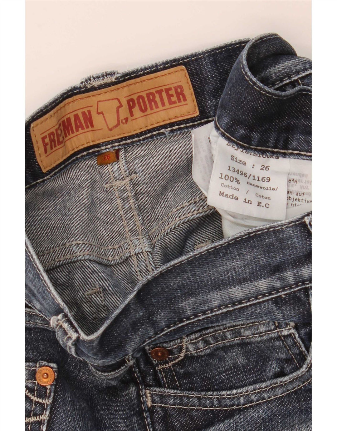 Freeman T. Porter Dame Bootcut Jeans W26 L31 Blå Bomuld