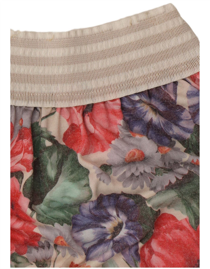 Vintage kvinders A-line nederdel W26 Lille flerfarvet blomster