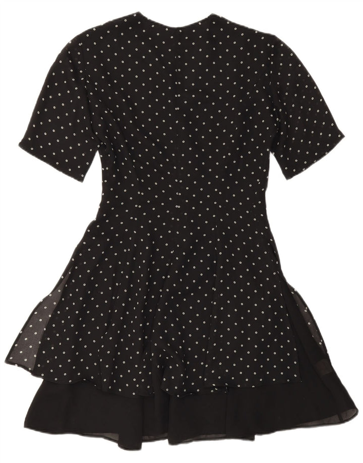 PRISMA Womens A-Line Dress IT 40 Small Black Floral