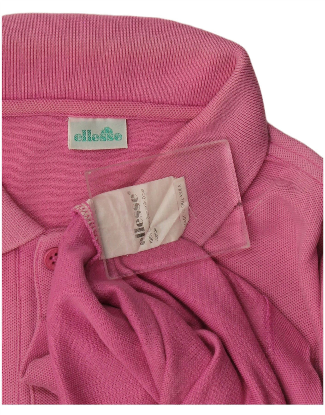 Ellesse Herre Polo Shirt Large Pink Bomuld