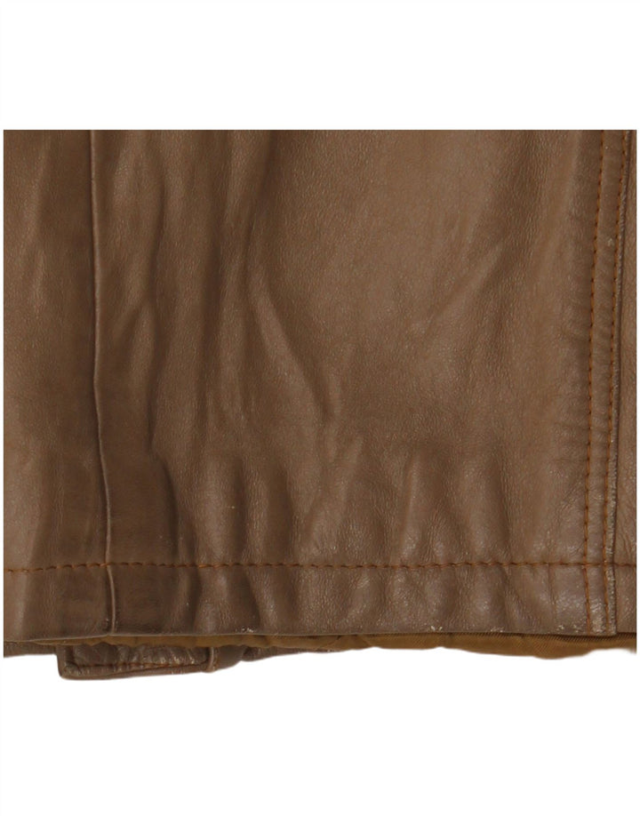 Vintage dame læderjakke UK 14 Medium Brown