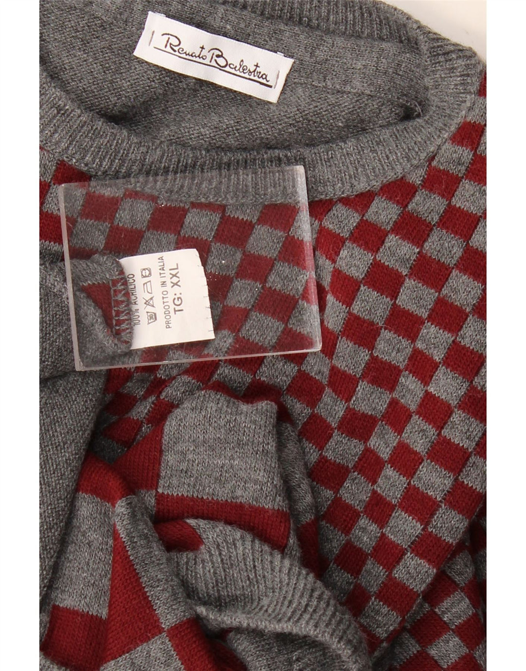 RENATO BALESTRA Girls Crew Neck Jumper Sweater 14-15 Years 2XL Grey Vintage Renato Balestra and Second-Hand Renato Balestra from Messina Hembry 